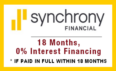Flexible financing available through Synchrony
